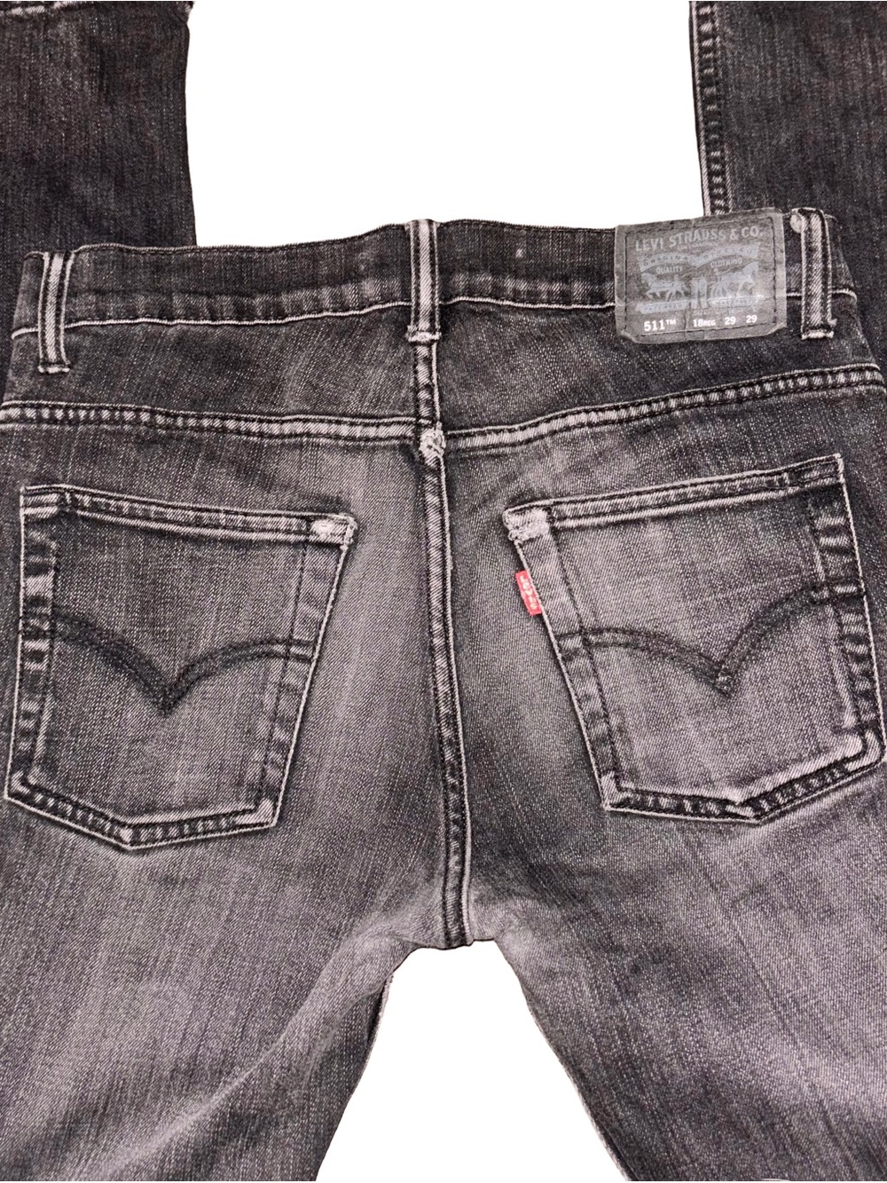 Levi’s 511 Slim Jeans Boys 18 Reg (Fits Adult Men / Women 29x29) Black - Picture 3 of 6